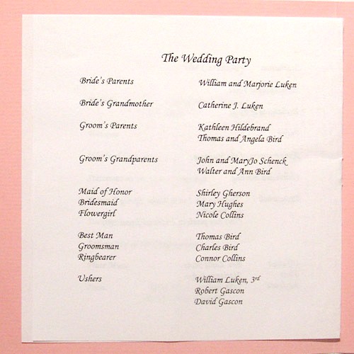 Wedding Party