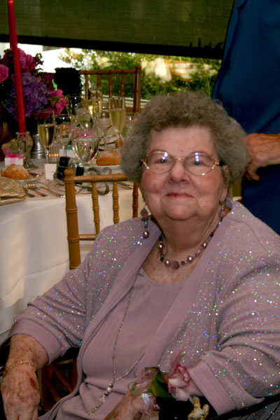 The bride's grandmother