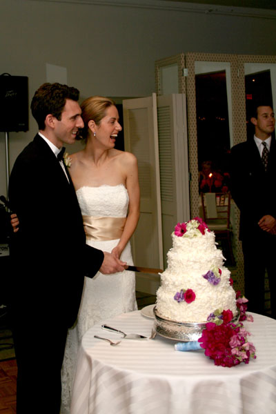 Cutting the cake