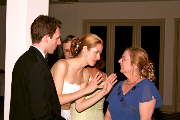 Chris, Deedee, and Chris's mother